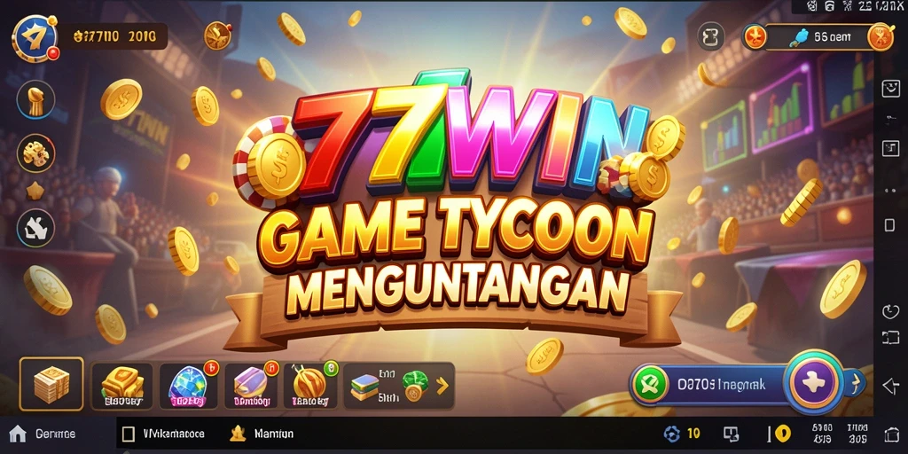 Tangkapan layar gameplay <strong>777WIN</strong> menampilkan keseruan mengelola bisnis Tycoon.