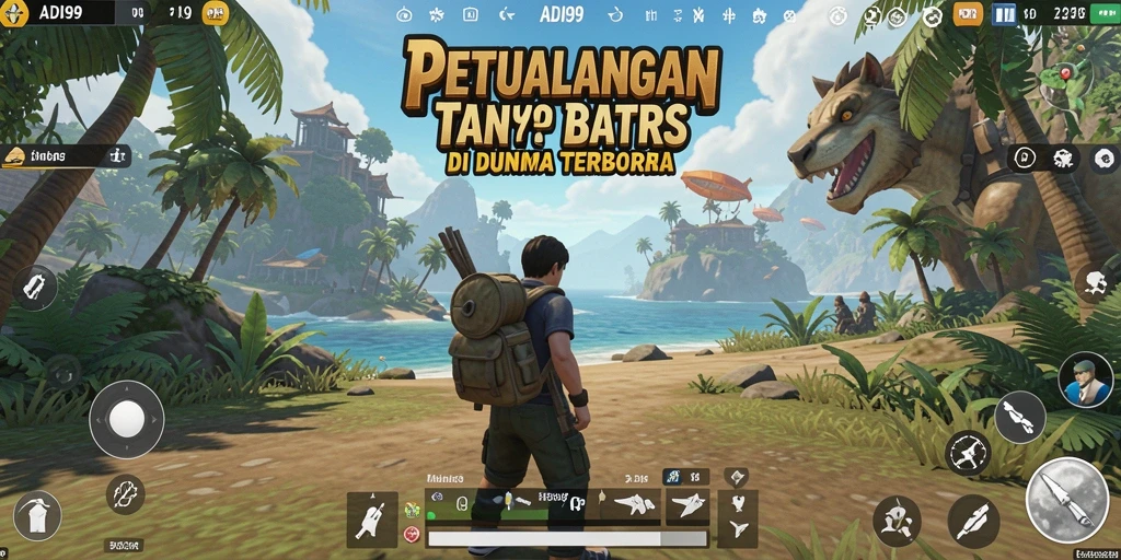 Screenshot utama ADI99 menampilkan dunia terbuka yang luas dan menawan.