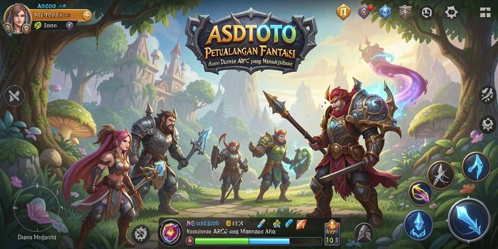 Tangkapan layar gameplay ASDTOTO menampilkan aksi pertarungan yang seru dan visual yang memukau.