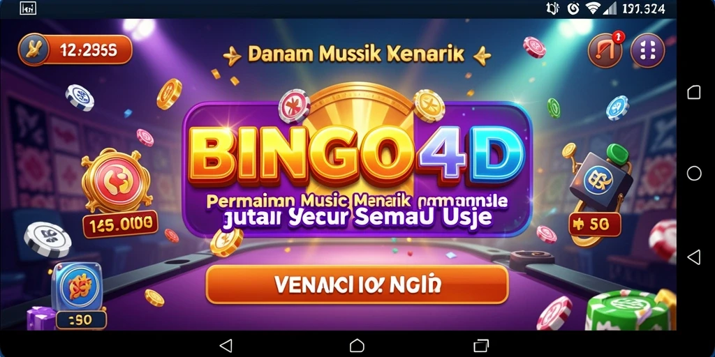Tampilan gameplay BINGO4D yang menyenangkan dan interaktif.