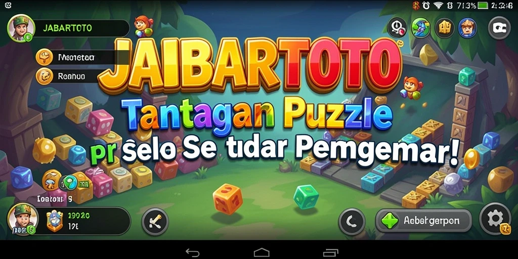 Tampilan gameplay seru dalam JABARTOTO dengan tantangan Puzzle.
