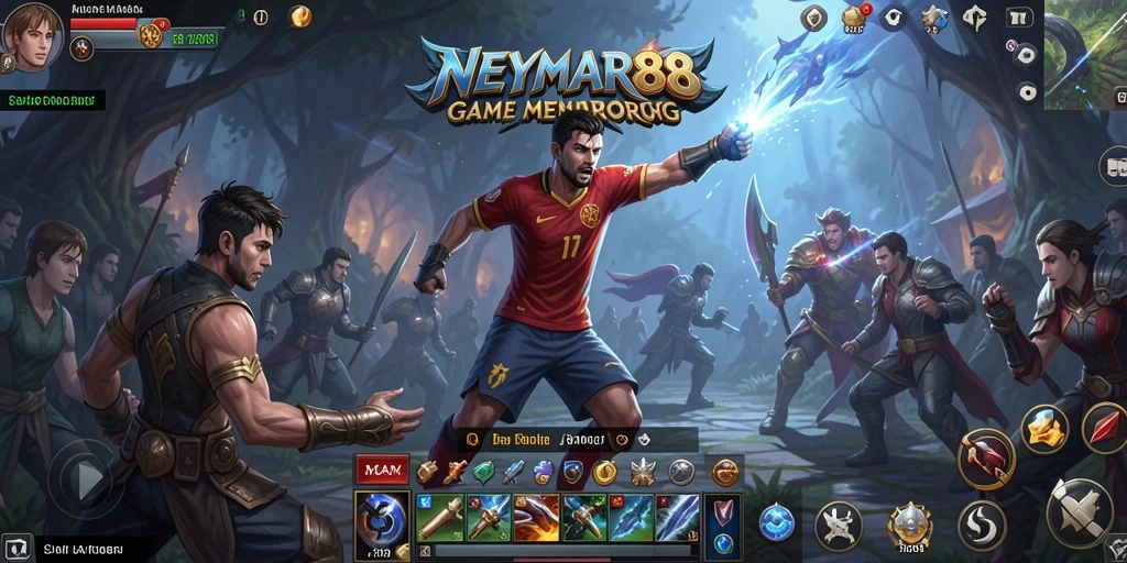 Tangkapan layar gameplay NEYMAR88 dengan aksi seru dan grafis menawan.