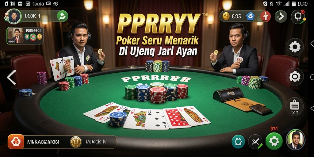 Gameplay seru PPRRYY yang menampilkan aksi Poker mendebarkan.