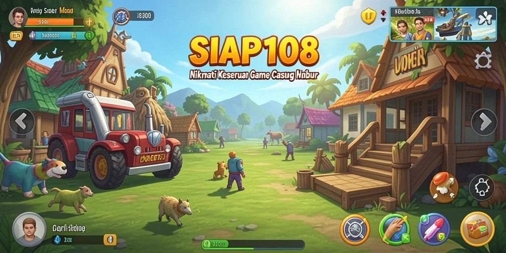 Tampilan gameplay SIAP108 yang ceria dan mengasyikkan.