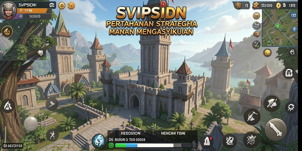 Tampilan gameplay <strong>SVIPSIDN</strong> yang menegangkan dalam pertahanan menara.