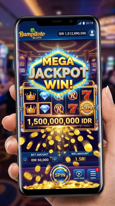 Tampilan antarmuka utama aplikasi Rumpitoto.